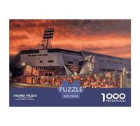 1000 Piece Jigsaw Puzzles Tannadice Dundee United Creative Square Wooden Jigsaw Puzzles for Adults 1000pcs (75x50cm)