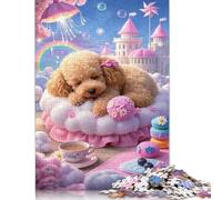 1000 Piece Jigsaw Puzzles Teacup Poodle Puzzles for Adults Paper Puzzles Educational Game for Adult 1000pcs (38x26cm)