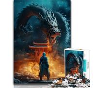 1000 Piece Jigsaw Puzzles The Dragon Lord 1000 Piece Jigsaw,Stress Reliever Staycation Kill Time Parent-child Interaction (size 38x26cm)