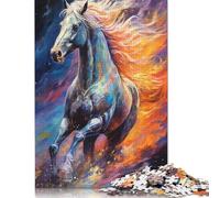 1000 Piece Jigsaw Puzzles The Emerging Horse Jigsaw Puzzles for Adults Woodenboard Puzzles Challenging To Complete But Fun And Humorous 1000pcs (75x50cm)