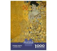 1000-piece Jigsaw Puzzles The Lady in Gold Jigsaw Puzzle Anti-Stress Toys Wall Decoration Unique Gifts for Birthday And Christmas 70x50cm/1000pcs
