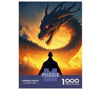 1000-piece Jigsaw Puzzles The Legend Dragon Adult Jigsaw Puzzle Hands-on Game Difficult Challenge Parent-child Interaction 38x26cm/1000pcs