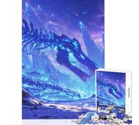 1000 Piece Jigsaw Puzzles- The Long-Vanished Frost Dragon Puzzles for Teenagers Difficult Hard Every Piece Is Unique - Toys Educational Games (38x26cm)