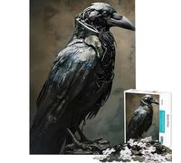 1000 Piece Jigsaw Puzzles The Raven Abstract Metal Addictive Toys to Cultivate Patience Practical Game For Family Fun Gifts Birthday (Size 50x75cm)
