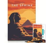1000 Piece Jigsaw Puzzles The Sphinx Egypt Accurate Cut Fun Mental Challenge Toy Rest Time Game Birthday Art Play (50x75cm)