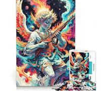 1000 Piece Jigsaw Puzzles The War Angel Brain Teaser Game Home Decoration with Fully Interlocking Randomly Shaped Pieces 38x26cm