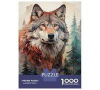 1000-piece Jigsaw Puzzles The Wolf And The Wild Adult Jigsaw Puzzle Hands-on Game Difficult Challenge Parent-child Interaction 52x38cm/1000pcs