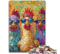 1000 Piece Jigsaw Puzzles Three Chickens Help The Brain Exercise Addictive Toys to Cultivate Patience Perfect Decoration 50x75cm