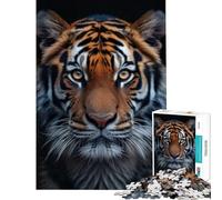 1000 Piece Jigsaw Puzzles Three Tigers Fun at Home Activities, Wall Decoration Practical Game for And 14 Years And over (38X52cm)