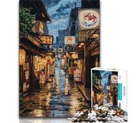 1000 Piece Jigsaw Puzzles Tokyo Street Scene Teenager Jigsaw,Brain Intelligence Challenge Addictive Toys for Home Decoration (size 38x26cm)