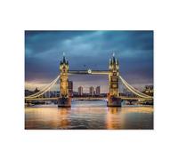 1000 Piece Jigsaw Puzzles，Tower Bridge over the Thames at sunset，Puzzles for Adults and Teenagers, Puzzle Sets for Challenging Puzzle Game and Family Play（50x70cm）-S50