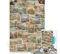1000 Piece Jigsaw Puzzles Travel Aesthetics, Toy Wall Decor, Interesting Stress Reduction, for Is Ideal As A Gift 38x26cm
