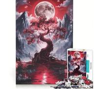 1000-piece Jigsaw Puzzles Tree of Life Torii Gate, Family Games, Decompressing Intellectual, Unique Gifts for Birthday And Christmas 38x26cm