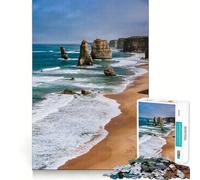 1000 Piece Jigsaw Puzzles Twelve Apostles Coastline, Australia Accurate Cut Fun Mental Challenge Toy Rest Time Game Birthday Art Play (50x75cm)