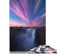 1000 Piece Jigsaw Puzzles Twilight Over Mountain Bay Creative Square Wooden Jigsaw Puzzles for Adults 1000pcs (75x50cm)