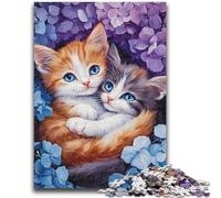 1000 Piece Jigsaw Puzzles Two Cats Snuggling Together Educational Family Game Deal As Gifts for The Whole Family for And Age 14 Years Up 38x26cm