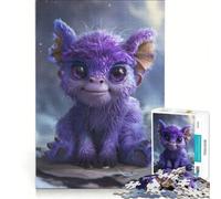 1000-piece Jigsaw Puzzles Unfluffy Lazy Monster Toy Wall Decor Challenging To Complete Improving Love between Couples 38x26cm
