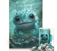 1000 Piece Jigsaw Puzzles Unfluffy Splash Monster Toy Wall Decor Interesting Stress Reduction for Is Ideal As A Gift 38x26cm
