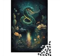 1000 Piece Jigsaw Puzzles Unreal Snake Puzzles for Adults Paper Puzzles Educational Game for Adult 1000pcs (38x26cm)