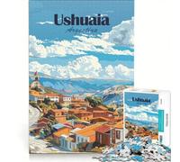 1000-piece Jigsaw Puzzles Ushuaia Argentina Toy Wall Decor Challenging To Complete Improving Love between Couples 50x75cm