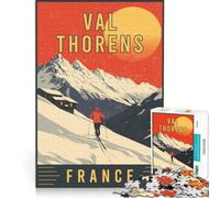 1000 Piece Jigsaw Puzzles Val Thorens in France, Toy Wall Decor, Interesting Stress Reduction, for Is Ideal As A Gift 50x75cm