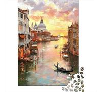 1000-piece Jigsaw Puzzles Venice Grand Canal Sunset Adult Jigsaw Hands-on Game A Work of Art Unique Gifts for Birthday And Christmas 70x50cm/1000pcs
