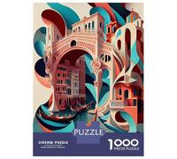 1000-piece Jigsaw Puzzles Venice RIALTO BRIDGE Italy Adult Jigsaw Puzzle Toy Wall Decor A Work of Art Unique Gifts for Birthday And Christmas 38x26cm/1000pcs