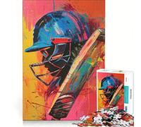 1000 Piece Jigsaw Puzzles Vibrant Cricketer Toy Wall Decor Interesting Stress Reduction for Is Ideal As A Gift 38x52cm