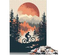 1000 Piece Jigsaw Puzzles Vintage Mountainbike Jigsaw Puzzles for Adults Woodenboard Puzzles Challenging To Complete But Fun And Humorous 1000pcs (75x50cm)