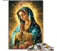 1000 Piece Jigsaw Puzzles Virgin Mary, Help The Brain Exercise Addictive Toys to Cultivate Patience Perfect Decoration (Size 26x38cm)