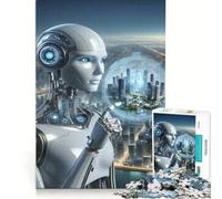 1000-piece Jigsaw Puzzles Visionary Tech Savant The Futures Architect Educational Game Fun Activities at Home Birthday Present,Travel Gifts 50x75cm