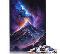 1000 Piece Jigsaw Puzzles Volcanoes in The Galaxy Puzzle for Adults Cardboard Jigsaw Fun Puzzles Games (Size 38x26cm)