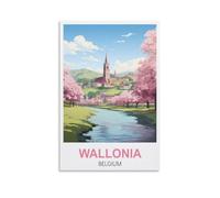 1000 Piece Jigsaw Puzzles Wallonia Belgium，DIY Puzzles for Challenging Family Activity Games Home Wall Decor Art Craft Unique Gifts 38x26cm