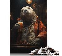 1000 Piece Jigsaw Puzzles Walrus Pub Beer for Adults Kids Wooden Puzzles Educational Toys 1000pcs (75x50cm)