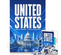 1000-piece jigsaw puzzles Washington DC Travel | Pattern assembly Artists Collection, Fine Art Birthday and unique gifts 75x50cm