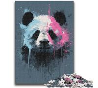 1000 Piece Jigsaw Puzzles Watercolor Panda Educational Family Game Deal As Gifts for The Whole Family for And Age 14 Years Up 38x26cm