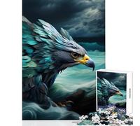 1000-piece Jigsaw Puzzles Wave Rider Falcon Jigsaw Puzzles for Teenagers Difficult Challenge Fun Activities at Home Toy Intellectual Game (38x52cm)