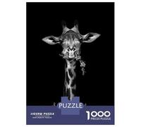 1000 Piece Jigsaw Puzzles- Weld Cute Giraffe Teenager Puzzles Brain Teaser Game Stress Reliever Deal As Gifts for The Whole Family 70x50cm/1000pcs