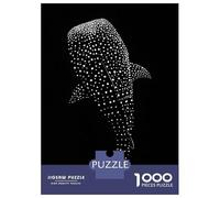 1000-piece Jigsaw Puzzles Whale Shark Silhouette Adult Jigsaw Puzzle Hands-on Game Difficult Challenge Parent-child Interaction 38x26cm/1000pcs