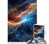 1000-piece Jigsaw Puzzles Whirlpool of Creation Anti-Stress Toys Great Gift for Games for Educational Game with Fully Interlocking Randomly Shaped Pieces Size 50x75cm
