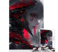 1000-piece Jigsaw Puzzles White Death Anime Girl Jigsaw Puzzles for Teenagers Difficult Challenge Fun Activities at Home Toy Intellectual Game (50x75cm)