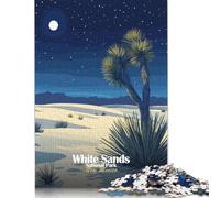 1000 Piece Jigsaw Puzzles White Sands National Park Wooden Puzzles Educational Toys 1000pcs (75x50cm)