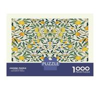 1000-piece Jigsaw Puzzles William Morris Pomegranate Fruit Jigsaws for Adults Brain Teaser Game Improve Memory Unique Gifts for Birthday And Christmas 70x50cm/1000pcs