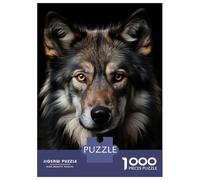 1000-piece Jigsaw Puzzles Wolf Cool Animal Portrait Adult Jigsaw Puzzle Hands-on Game Difficult Challenge Parent-child Interaction 70x50cm/1000pcs