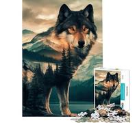 1000 Piece Jigsaw Puzzles Wolfs Domain Addictive Toys to Cultivate Patience Hands-on Game for The Whole Family Funny Gifts (Size 38x26cm)