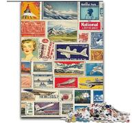 1000 Piece Jigsaw Puzzles World Collage, for Age 14 Years And over Home Decor As A Gift for The Whole Family And Friends (size 50x75cm)