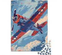 1000-piece Jigsaw Puzzles World War II Aircraft Art Print-8 Adult Jigsaw Hands-on Game A Work of Art Unique Gifts for Birthday And Christmas 52x38cm/1000pcs