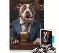 1000-piece Jigsaw Puzzles XL Bully in The Pu Toy Wall Decor Challenging To Complete Improving Love between Couples 38x26cm