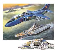 1000 Piece Jigsaw Puzzles Yakovlev Yak38 WW2 Creative Square Wooden Jigsaw Puzzles for Adults 1000pcs (75x50cm)