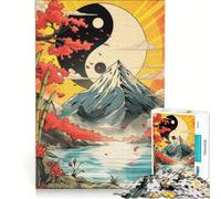 1000 Piece Jigsaw Puzzles Yin Yang Mountain Toy Wall Decor Interesting Stress Reduction for Is Ideal As A Gift 50x75cm